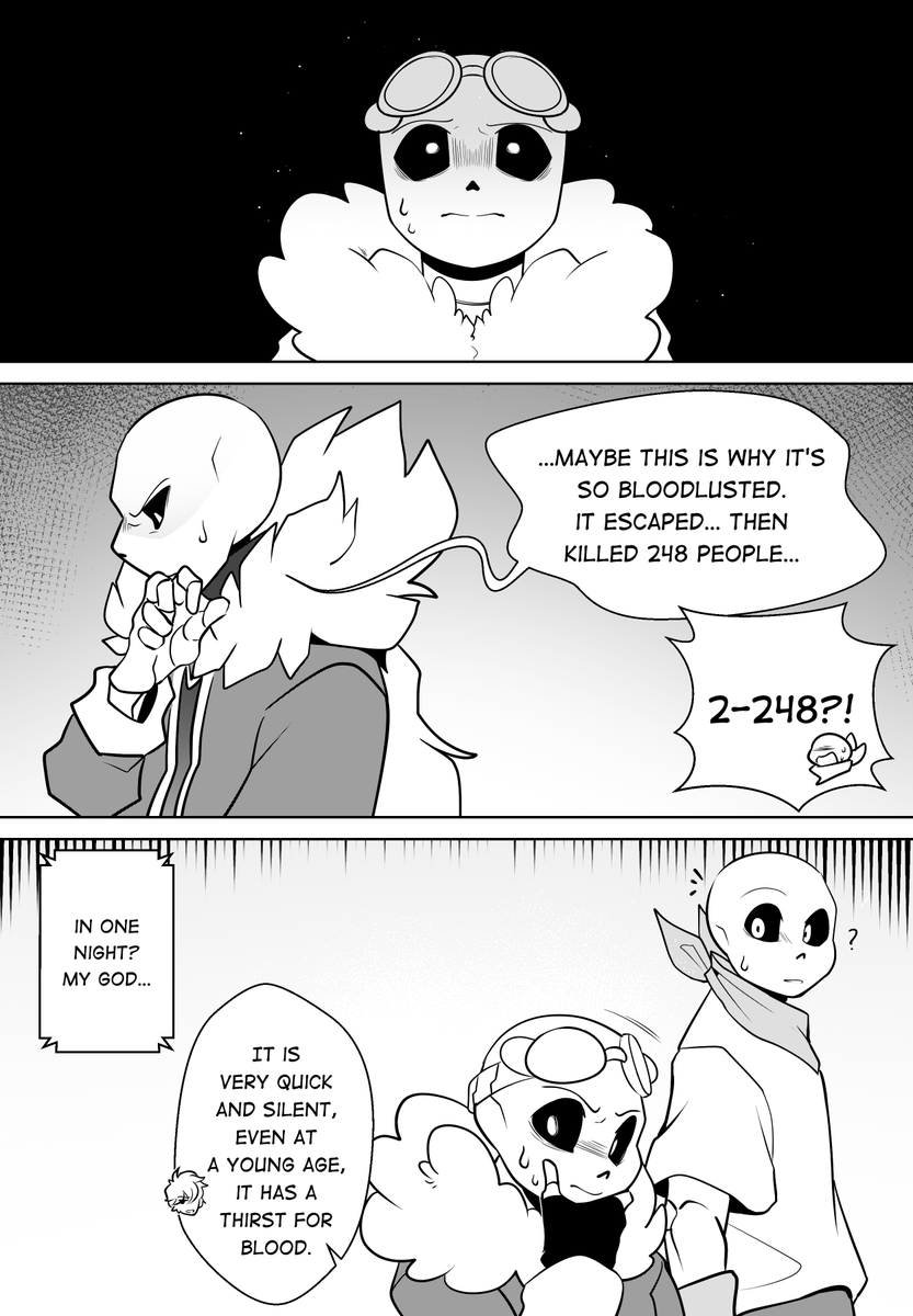 Notale page 25, 26, 27 #notale #mechasans #underswap #abysssans #tksans #undertaleAU 