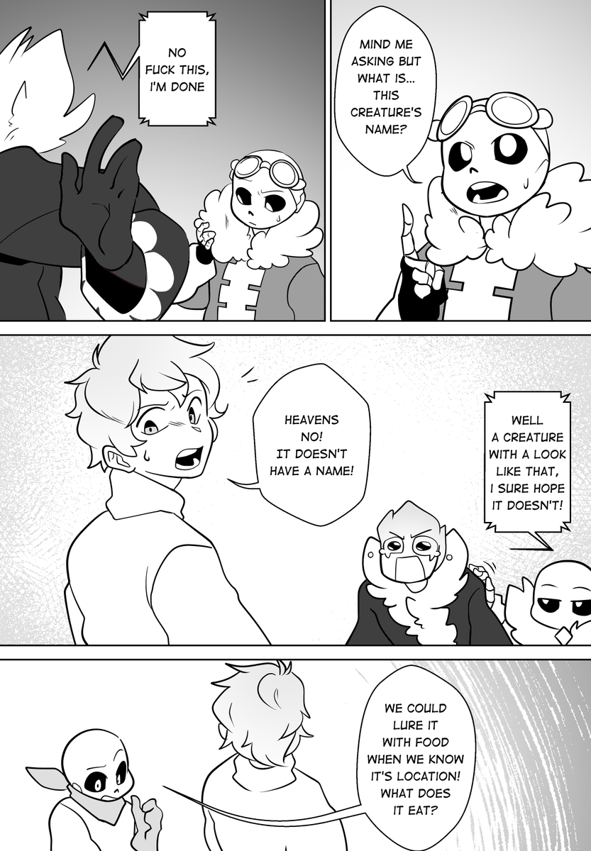 Notale page 25, 26, 27 #notale #mechasans #underswap #abysssans #tksans #undertaleAU 