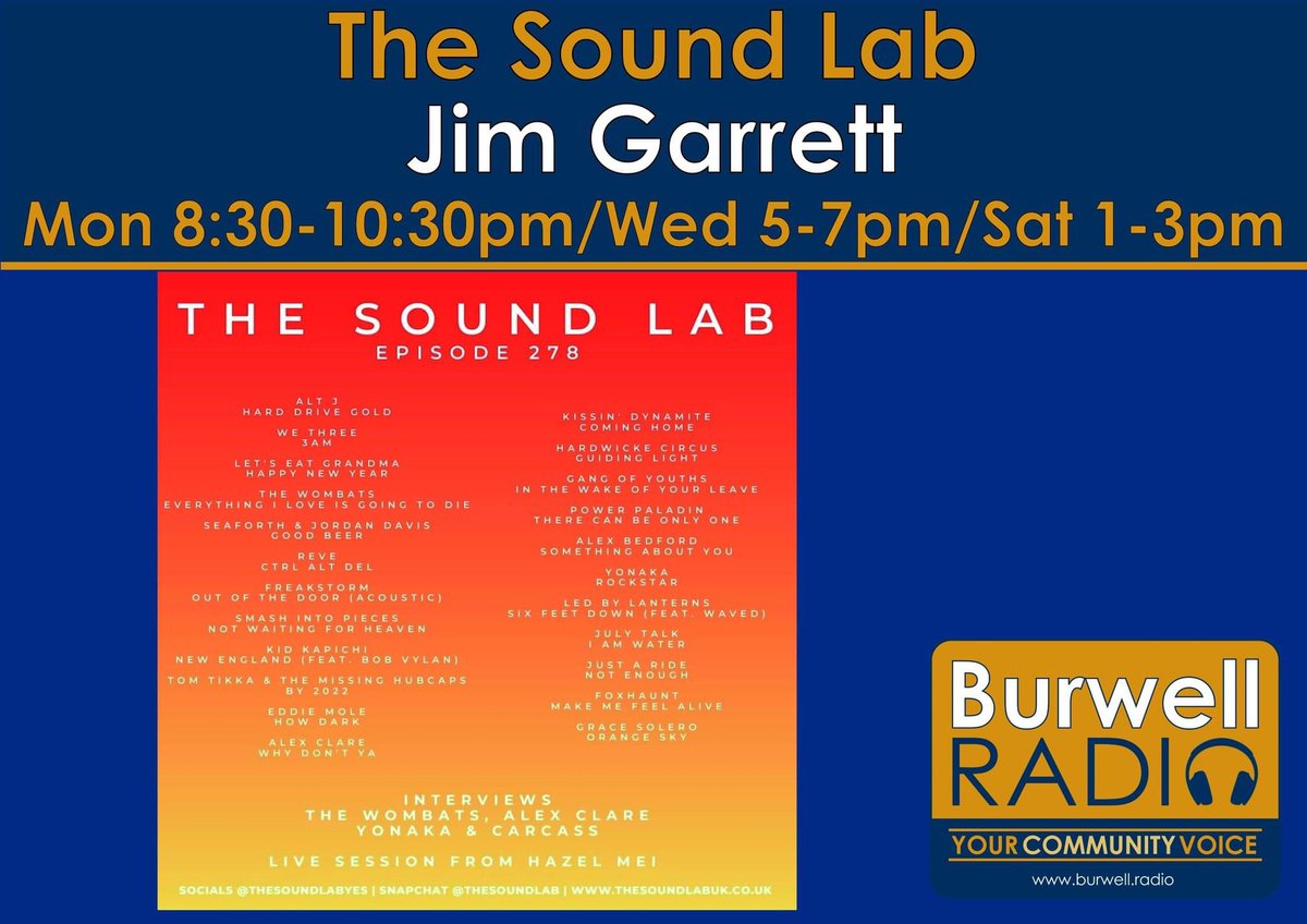 Happy Saturday to all our listeners. Here’s what’s on today: 1pm-3pm - The Sound Lab [R]
5pm-6pm - Relics and Rarities with Dave Kapulsky
6pm-7pm - Just Jazz with Steve Hart [R]
7pm-8pm - The Best Disco in Town [R]
8pm-10pm - 70s Soul Show [R]