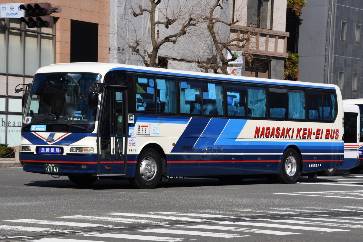 長崎県営バス 6E21 U-MS815S 長崎22か2761