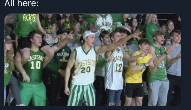 The student section was unbelievable last night   blazer Pride