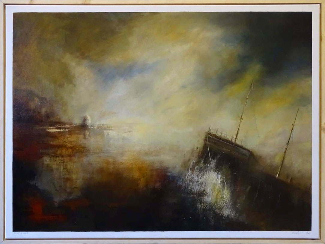 BingleyGallery's tweet photo. For those who like a dramatic scene..... William Morrison's oil depicts the wreck of the  Admiral Von Tromp at Saltwick Bay. Black Nab is the rocky outcrop to which one of the survivors clung until rescued by the RNLI.
Just one of the works in the Bingley Gallery's New Year sale https://t.co/5BOCwVqgXE