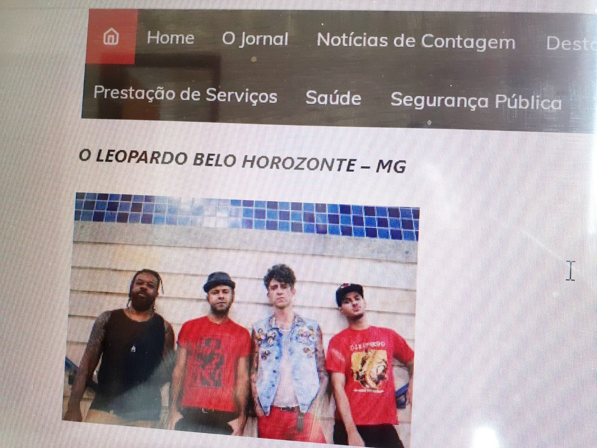 oleopardobh's tweet photo. Este fim de semana, saimos no jornal @NoticiasdeConta pela série #EuSuperIndico com a banda #SintoniaInstrumental e #IgorB. O programa também sai no Youtube da agitadora cultural #PatyProd ⚡️📡 Então vamos de som! #rockBH #Contagem #NoticiasdeContagem 👊😼 https://t.co/1jmBDgFR0x https://t.co/t0zx8QQS52