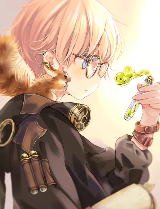 錬金術師さん。
なんと去年の6月に描いた絵の続きなのですが、もう誰も覚えてない気がする。 