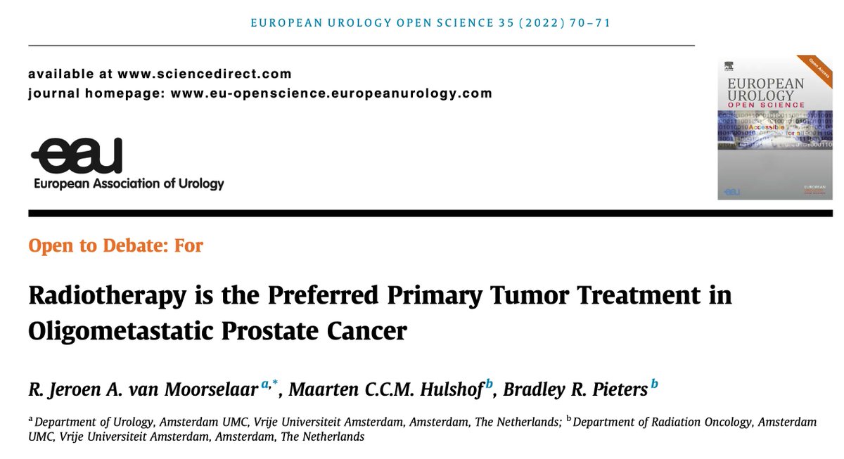 EurUrolOpen's tweet photo. Radiotherapy is the Preferred Primary Tumor Treatment in Oligometastatic Prostate Cancer

https://t.co/v0ofjCgE4u

@JvanMoorselaar @PietersBradley https://t.co/9xzXJtNO90