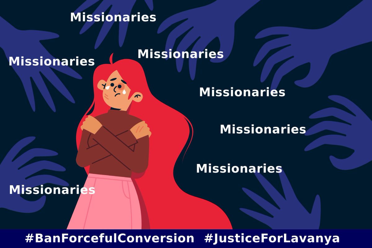 AshwiniKanchi's tweet photo. Forced Conversion is Violence, to Hide it is a Crime. TN Police please uphold justice for Departed Soul.
#BanForcefulConversion
#JusticeForLavanya https://t.co/EThsbTtg4v