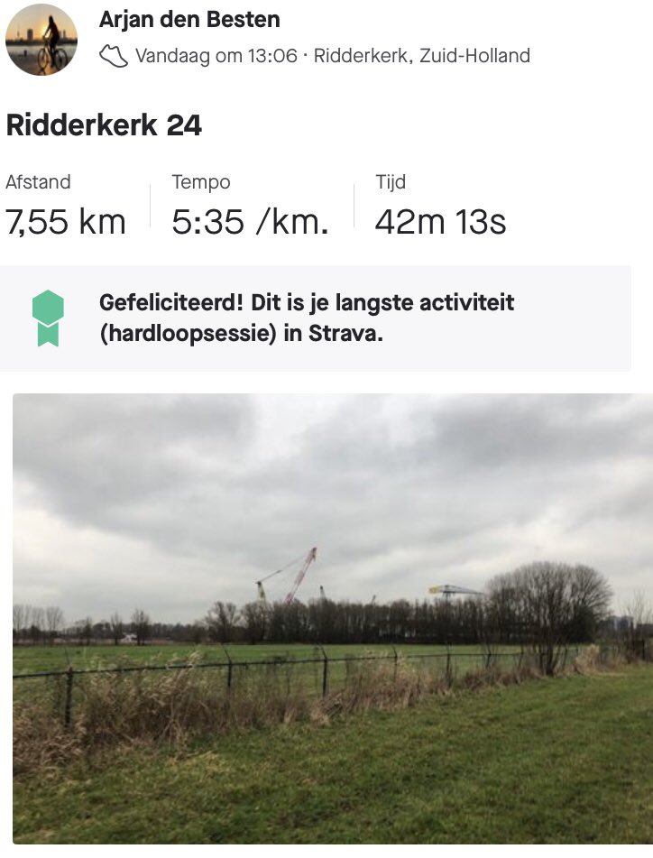 Gooi ‘m er ook maar eens in dacht ik <a href="/salvagedennis/">SalvageDennis</a> 😉 Groeten uit Ridderkerk! #brandweerloopmaatjes 🚒 #fitblijven 💪🏻