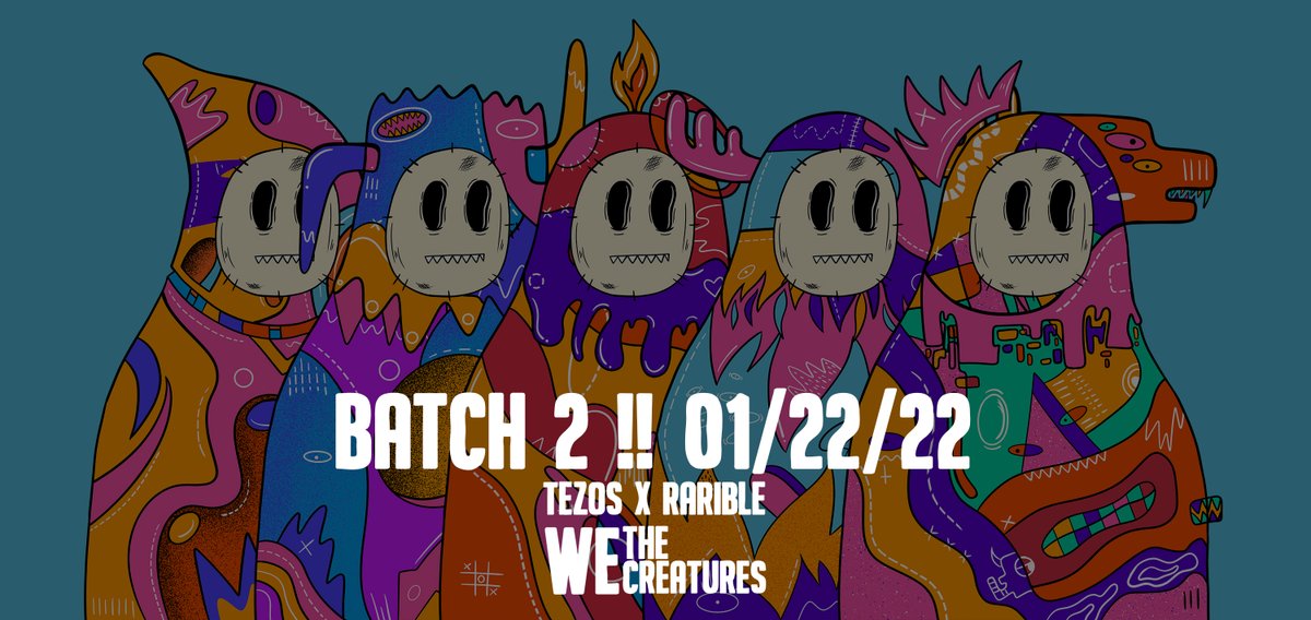 wethecreatures's tweet photo. The market is down, it's a good time to shop π
1 hour left to release the second batch, there will be 4 different rare items there.
Let's join our family!! ππππ€π€β€οΈ
#NFTs #NFT #NFTCommunity #nftcollectors #tezos #CleanNFT #wethecreatures #NFTcollectibles https://t.co/SZ7f5U4Gne