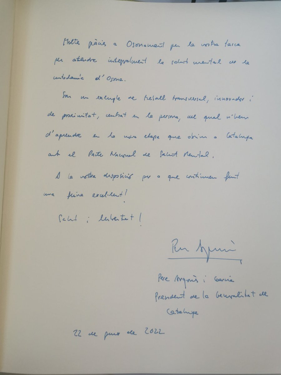 Mercè Generó Prat (@mercegenero) on Twitter photo Gràcies President <a href="/perearagones/">Pere Aragonès i Garcia</a> per aquesta visita a @osonament del tot inesperada però que ens esperona a continuar treballant. Gràcies President <a href="/perearagones/">Pere Aragonès i Garcia</a> per aquesta visita a @osonament del tot inesperada però que ens esperona a continuar treballant.