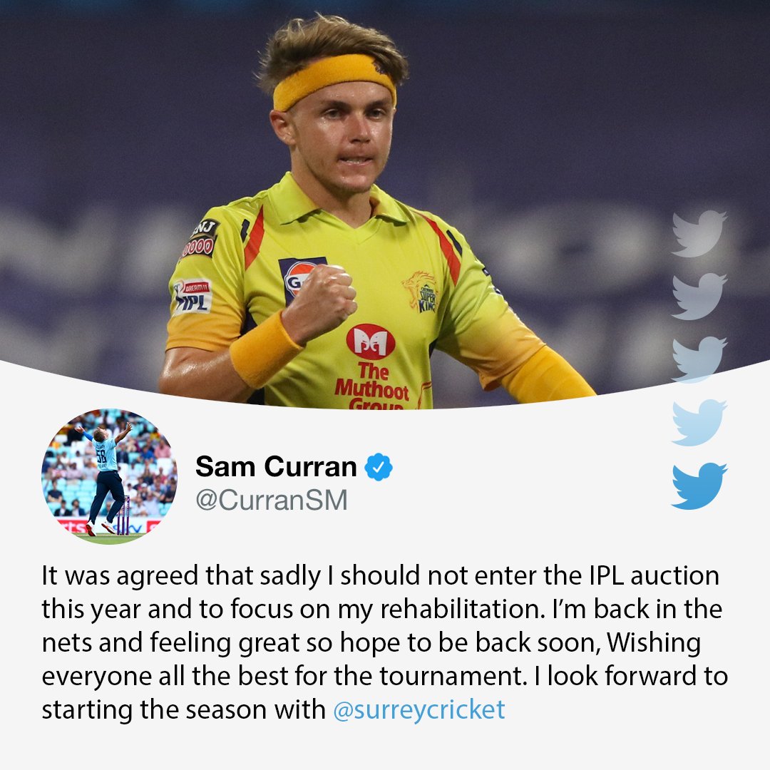 cricinfo's tweet photo. Are you going to miss Sam Curran in #IPL2022? https://t.co/UxaXNq2o7t