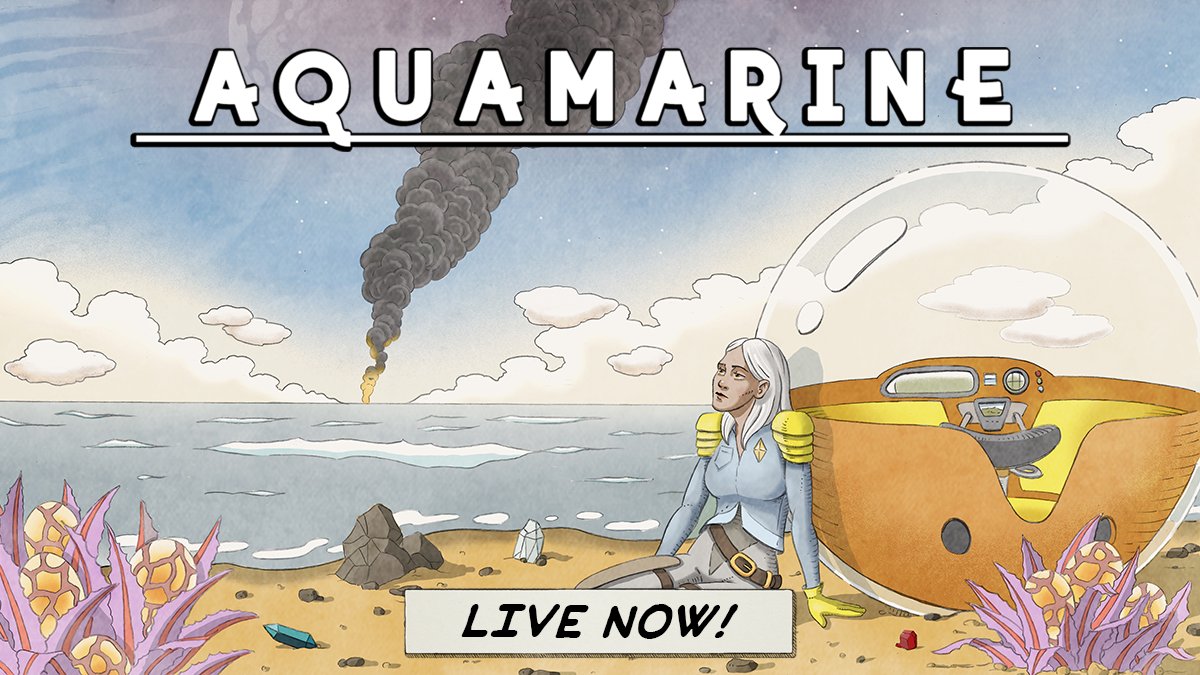 SoTotallyRae's tweet photo. ime to see if we can survive an alien planet with Aquamarine. Inspired by psychedelic sci-fi, I'm curious to see how they've blended survival &amp; puzzle elements. @moebial  @Hitcents https://t.co/ZzrsTmZbmB