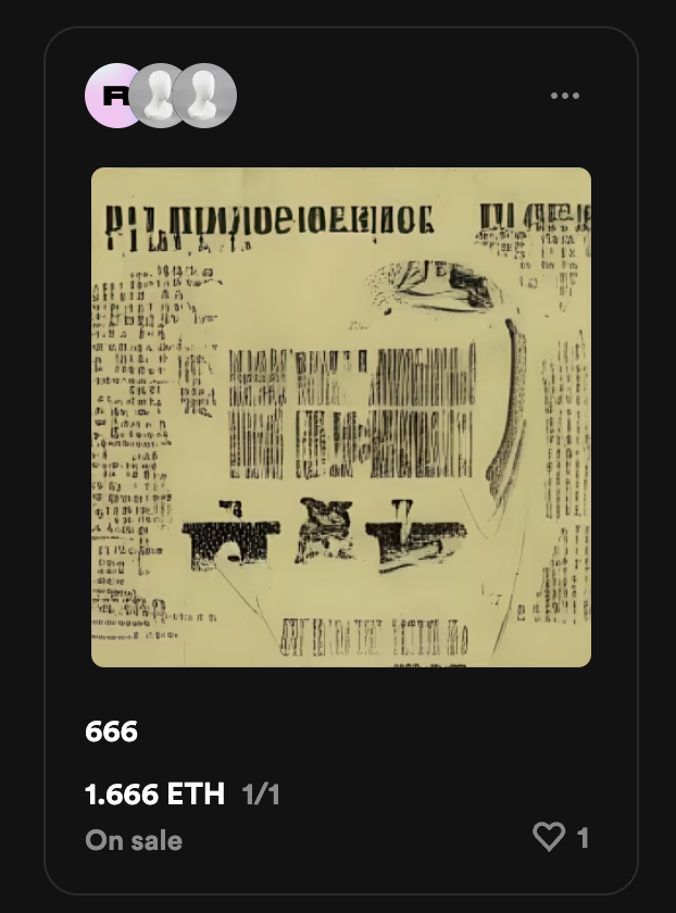 NikitaWoodoo's tweet photo. the number of the devil disassembled into binary code and assembled from parts into a single whole

https://t.co/NzJPnSePCh

#nft #art #devil https://t.co/Yoa6f6knBa