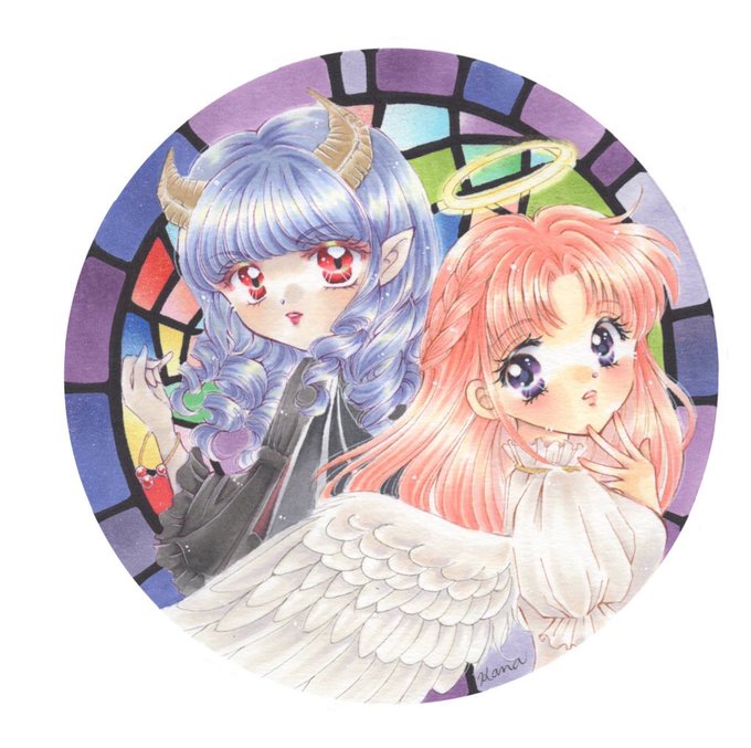 女の子二人のイラストのtwitterイラスト検索結果