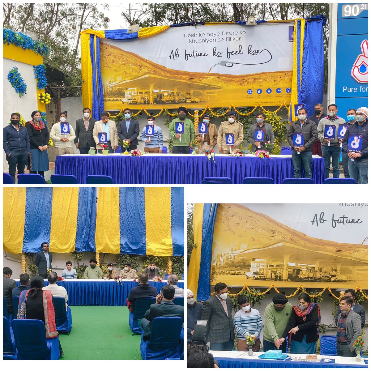 BPCRetailKota's tweet photo. NextGen #PureforSure service protocol dedicated to the consumers in the city of Kota. Visit #BPCL Energy Stations &amp; experience best-in-class digitally enabled fuelling &amp; transaction processes for complete Trust, Transparency &amp; Convenience @BPCLimited #innovation;@SanjayChoubeys https://t.co/DyLm3MaaOU