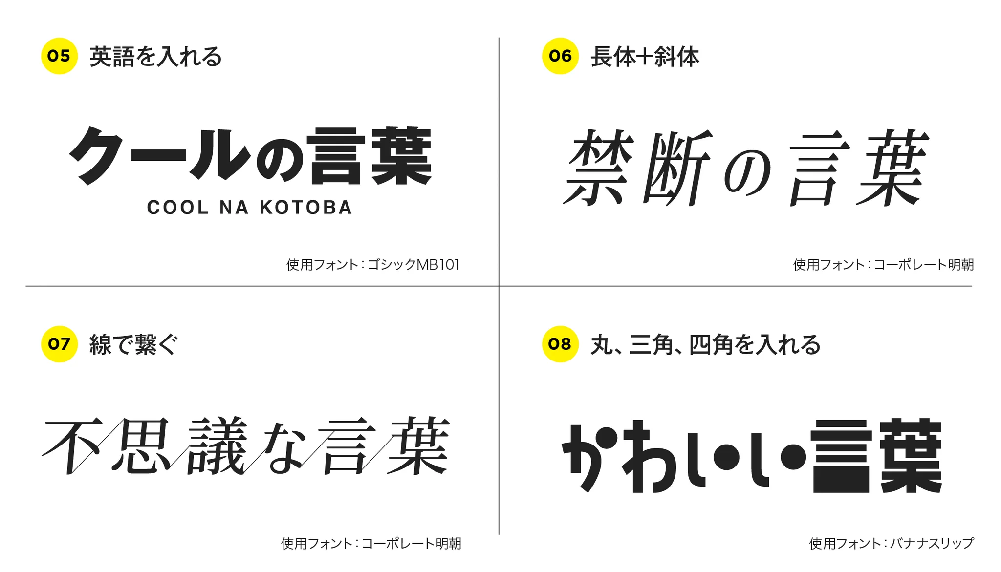 タイトルの文字が物足りないときは…ちょっとだけ加工でいい感じに！