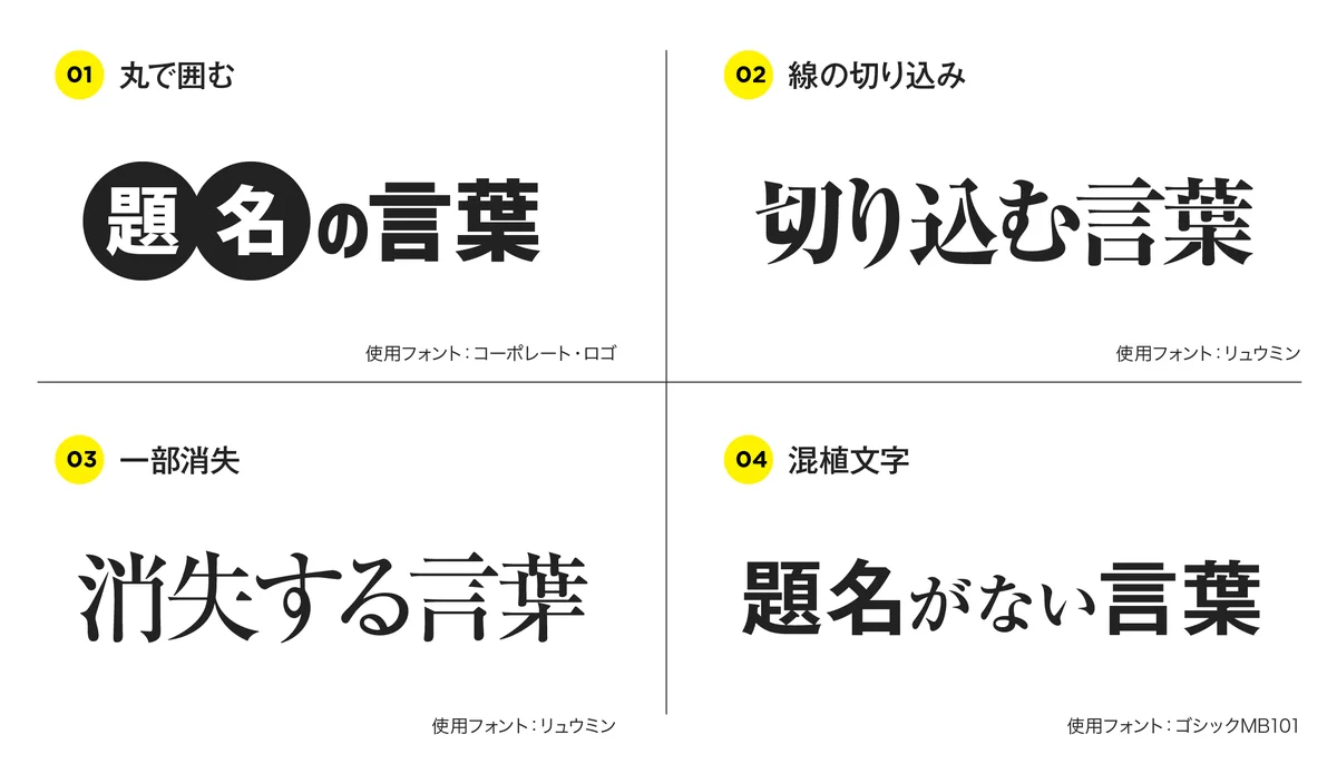 タイトルの文字が物足りないときは…ちょっとだけ加工でいい感じに！