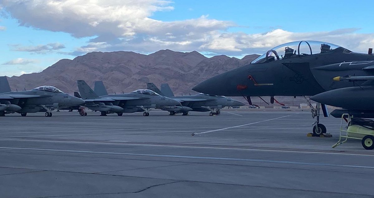 Michael_Drowley's tweet photo. It’s time…RED FLAG 22-1!  Fights On!! @USAF_ACC @NellisAFB https://t.co/6WH7X2iIAw