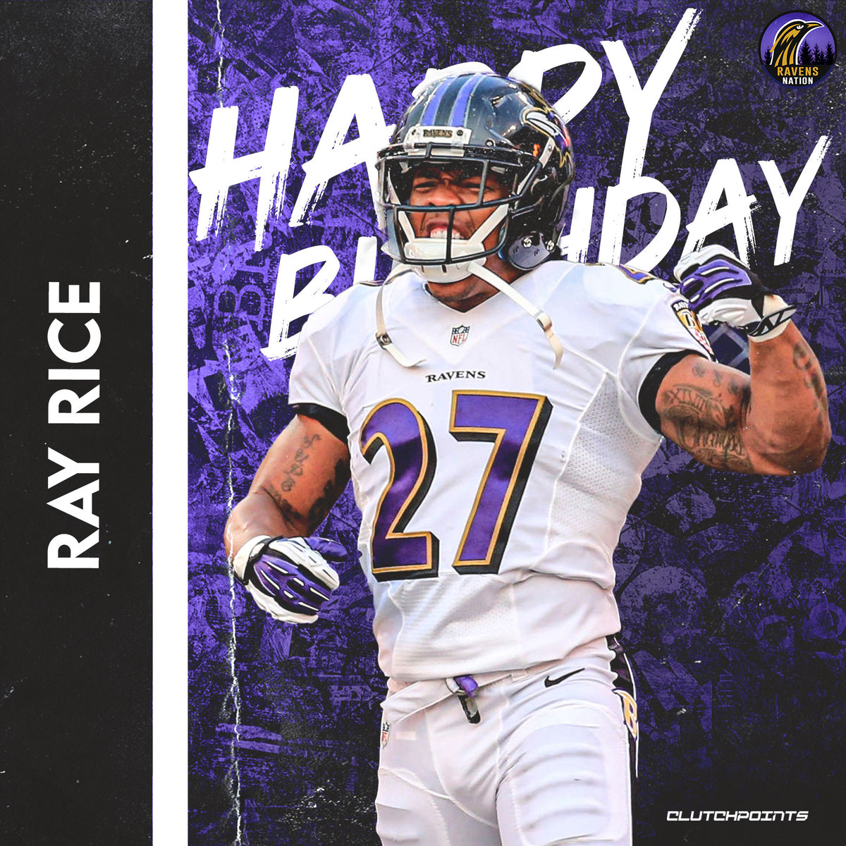 Ravens Nation, join us in wishing Ray Rice a happy 35th birthday! 