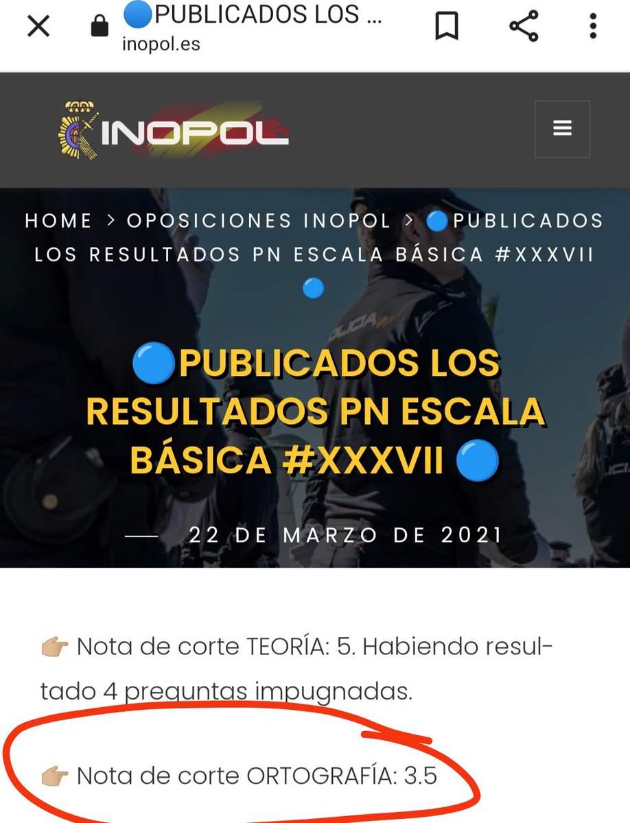 Captura de pantalla del web d'Inopol, coneguda associació catalana.