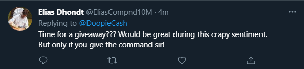 DoopieCash's tweet image. Sure why not...👏

Follow + RT and I will give away $250 in $BTC to 1 lucky person. The winner will be announced 2morrow

Lets gooo!