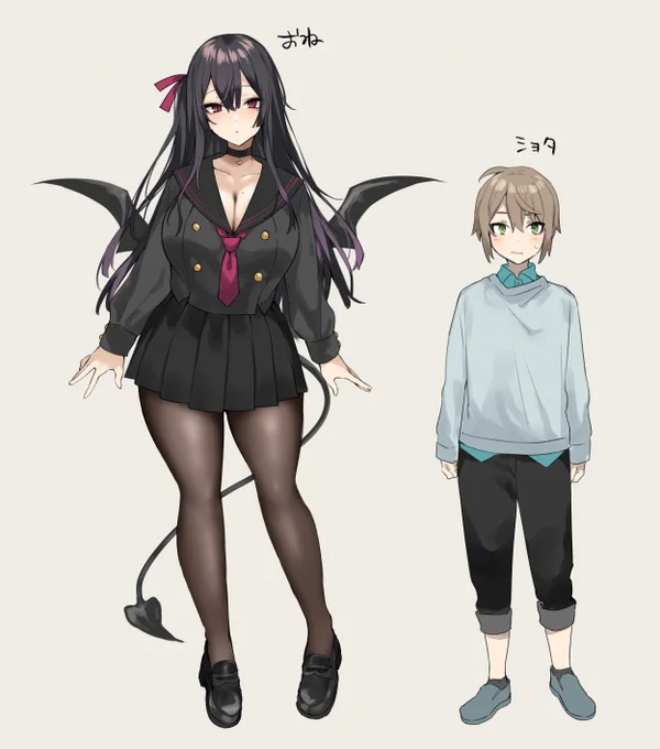 描きたいおねショタのデザインねりねりした。
おねはサキュバス(角なし) 