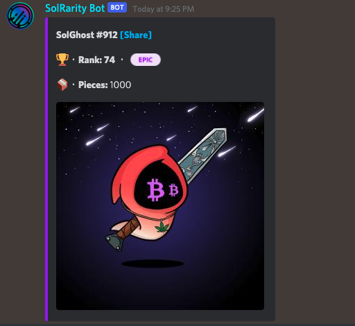 IvannCCT's tweet photo. Ok the damn Crypto is going low, but we are not going low, HODL, i am giving a big giveaway now to scare the $BTC back up on track.

1 Follow who Like, RT and Tag 3 Friends will get this @sol_ghosts Epic Rarity V2 #912!

#btc #SolanaNFTs #solanagiveway #NFTGiveaways https://t.co/I5320bqTRS