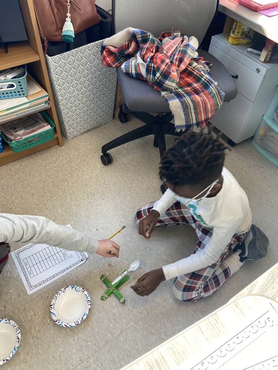 Fridays are for flashlight reading and building catapults to explore elastic energy! #friyay #4isfun