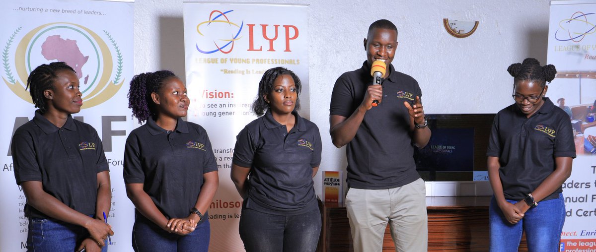 The Admin team behind <a href="/LypUg/">League of Young Professionals Uganda</a>.
<a href="/kushemera/">Mercy Kushemera</a> <a href="/MPbaitwa/">Phillip M Baitwa</a> <a href="/joatukunda/">Joanna M Atukunda</a> @tikiajoella <a href="/felis_nyakuti/">Felis Nyakuti - Jeggs</a> present.
#lypUgCertification
#mindsetshift
#readers2leaders
