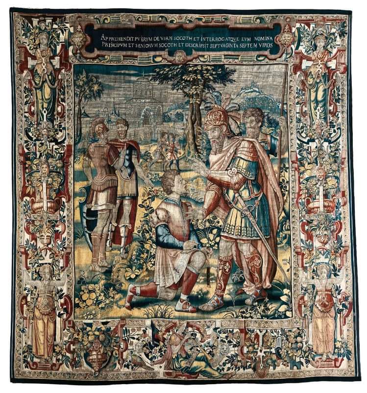 ItalytoHolySee's tweet photo. Riscopriamo le bellezze di #PalazzoBorromeo pubblicando l'#arazzo mediceo “#Gedeone che interroga un giovane della gente di Socoth” attribuito a una manifattura di Bruxelles del #Cinquecento.
#arte #Rinascimento #ItalytoHolySee
ℹ️Per saperne di più: https://t.co/UajWSzzNPS https://t.co/imTPrecrAB
