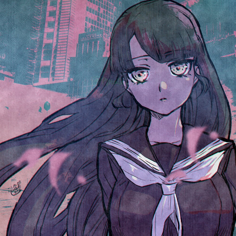 「#これを見た人はセーラー服の画像を貼れ (・ิω・ิ) 」|日向ひこのイラスト