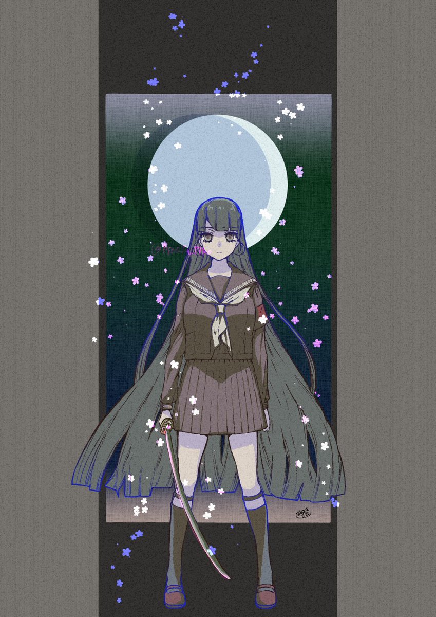 「#これを見た人はセーラー服の画像を貼れ (・ิω・ิ) 」|日向ひこのイラスト