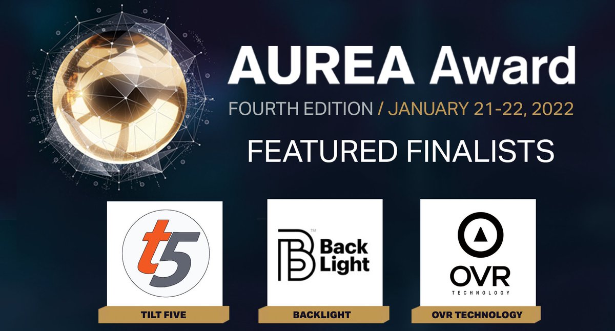 Introducing our full star-studded jury for the 4th #AureaAward and the 10 finalist project Pitches. Starring <a href="/frank_govaere/">Frank Govaere</a> <a href="/athenademos/">Athena Demos</a> <a href="/ThomasWagnerVRC/">Thomas Wagner</a> and Kathleen Cohen. bit.ly/3z90pX9
