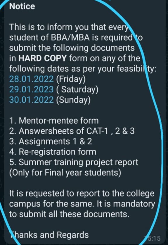 BrainzHelping's tweet photo. @OfficialMdu:GangaTechnicalCampus (@GtcBahadurgarh)wants MBA students to come to the campus and submit the documents,amidst the ongoing situations,else d students will be failed.COVID-19 has taught us 2be digital,however colleges are going backwards.@anilvijminister @dpradhanbjp https://t.co/I67P8LaT5u