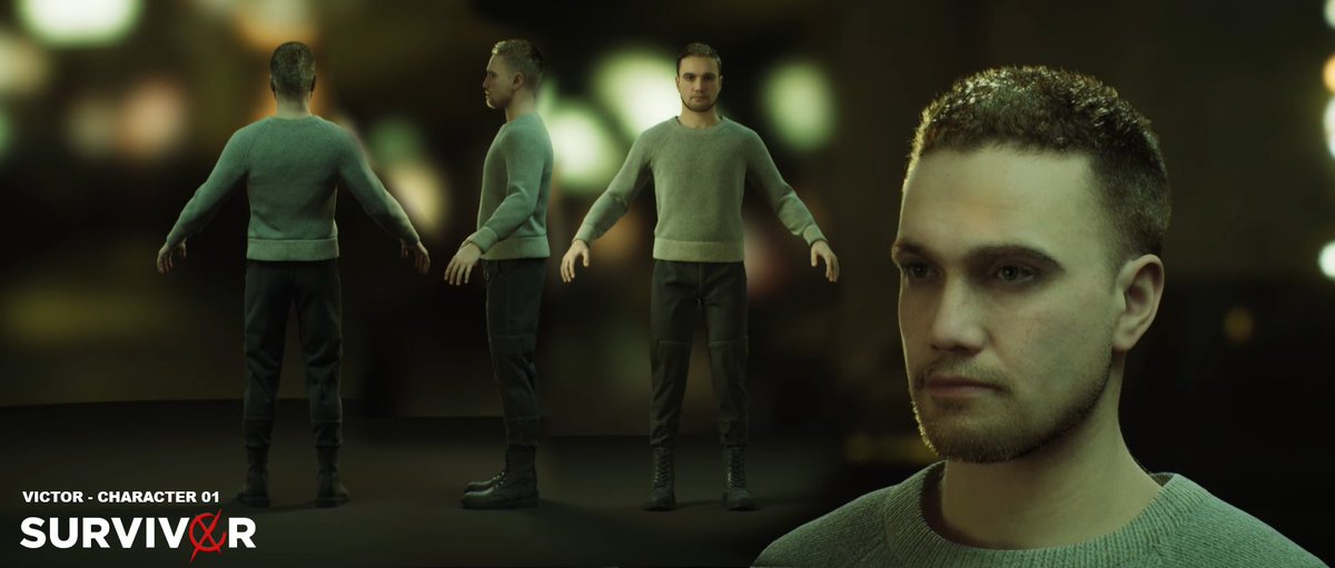 SurvivorXGame's tweet photo. Character finished using @UnrealEngine's MetaHumans https://t.co/0WJ6usGme6