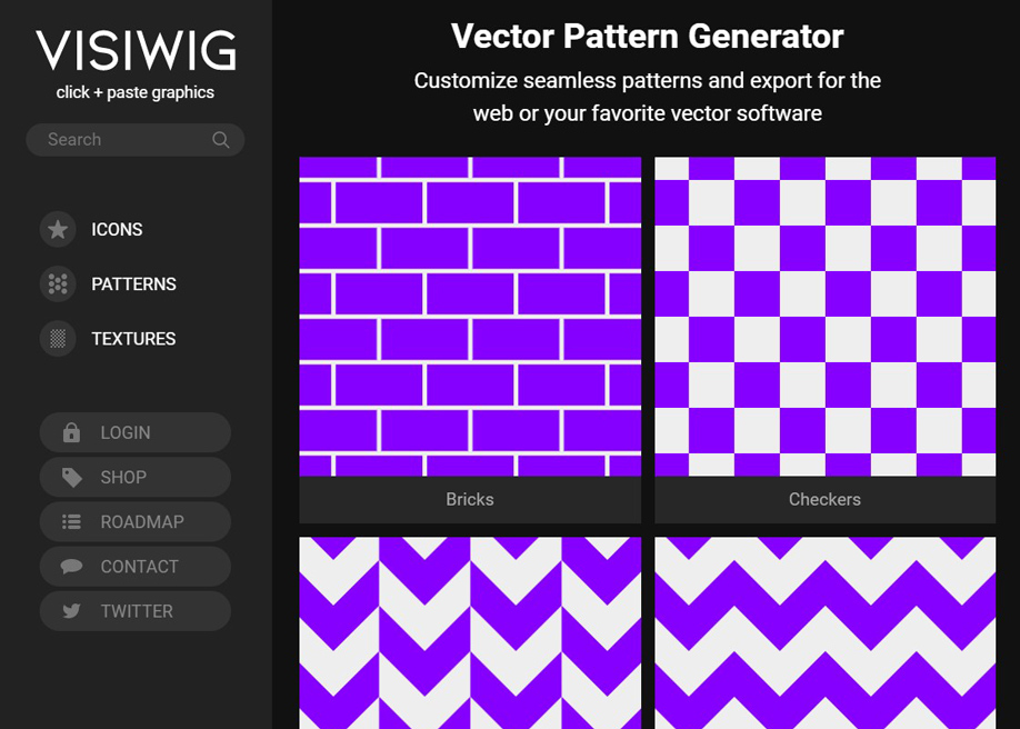 awwwards's tweet photo. Handy tools & apps for designers #6
VISWIG - Vector pattern generator by @MattVisiwig
↳ https://t.co/TcbBxaD6Yr
#Vector #Patternd #Icons https://t.co/tiMgMyKEdZ