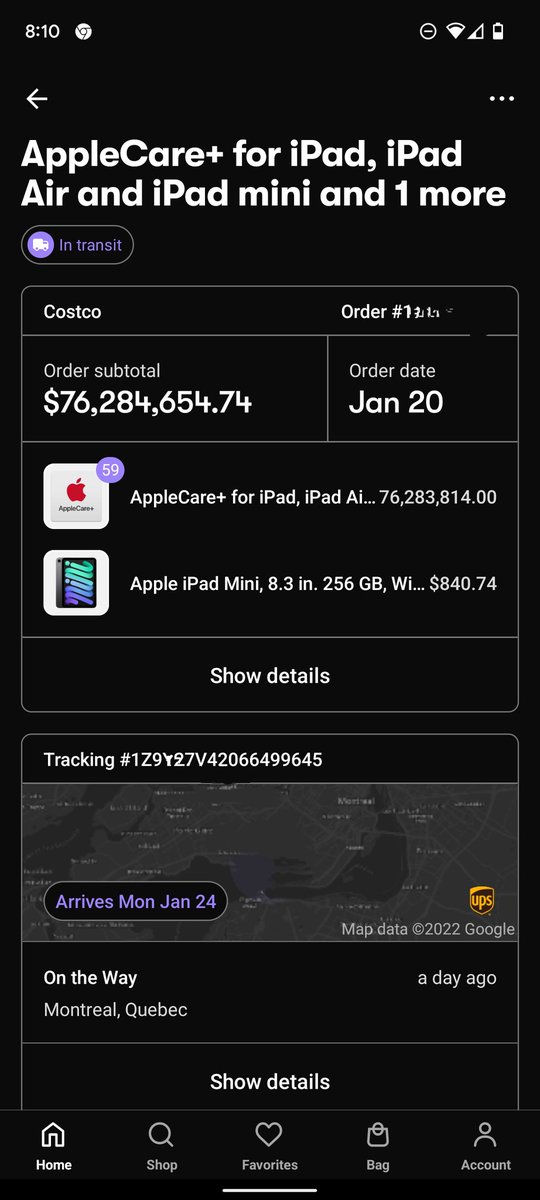 vasantkumar's tweet photo. Hey @Shopify, I don't think I spent $76 million on Apple Care. https://t.co/XVwHON29qI
