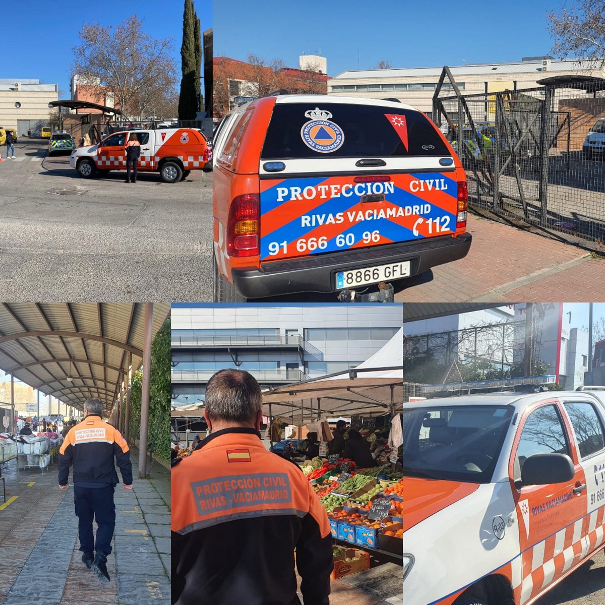 Presentes en el mercadillo del sábado, por lo que pueda suceder..