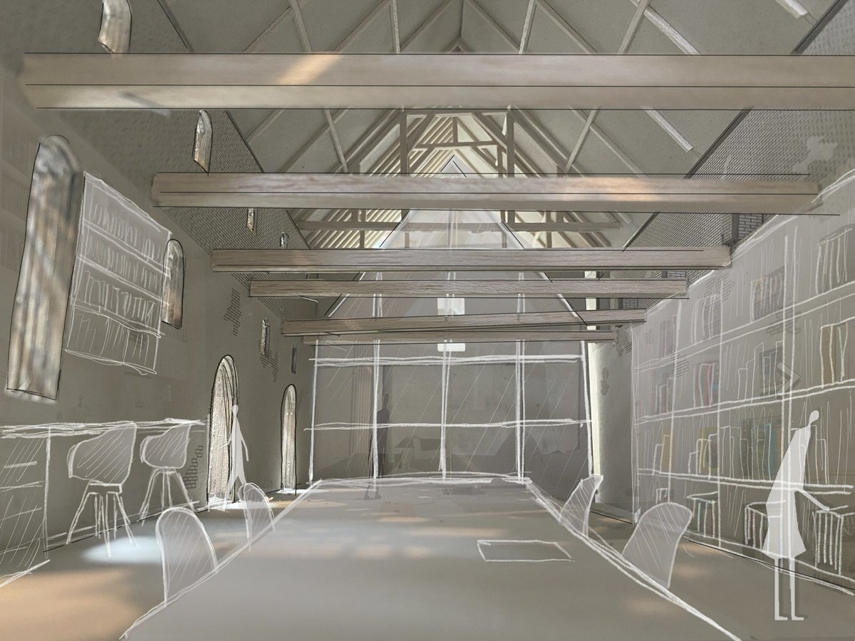 haya_arafa's tweet photo. B L U R R E D   B O U N D A R I E S •
An office design. 
Technique: Digital sketching on a physical model volumetric study.

.
.
.
.
#hayaarafa #interior #architecture https://t.co/82AygINjW3
