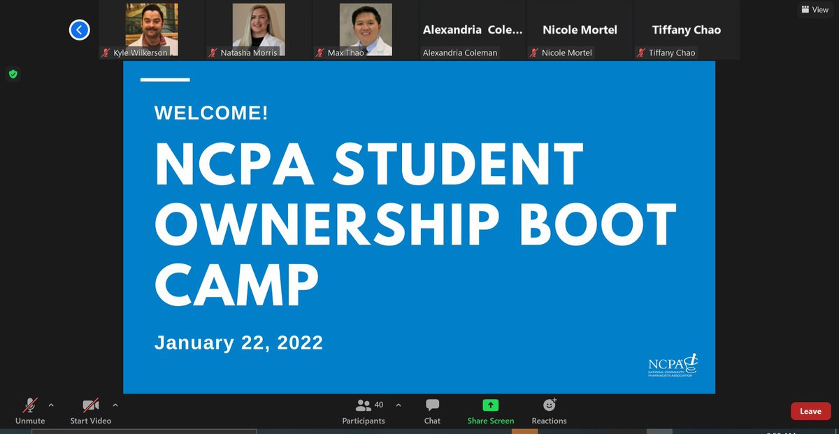 "Community pharmacies are examples of the highest ideals for our profession" - Julie M Sease, Interim Dean of the University of South Carolina College of Pharmacy

Join us throughout the morning as we share the highlights from our Student Ownership Boot Camp!