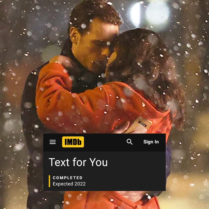 celinebible's tweet photo. 🚨 | According to @IMDb, the upcoming romantic drama film "Text For You" has been completed and is said to be released this year 2022.

— This will be @celinedion's first feature film joined by @priyankachopra, @SamHeughan + more. https://t.co/oYxnccSAHW