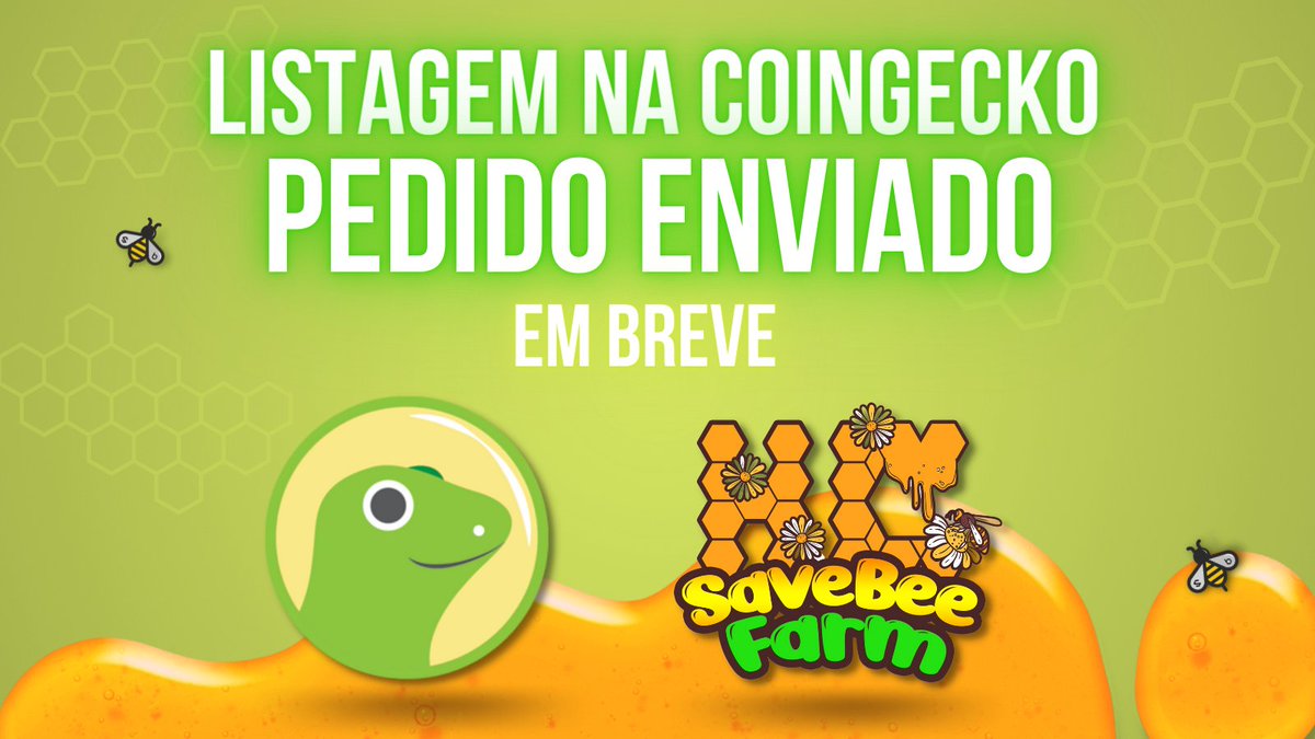 savebeecoin's tweet photo. 🍯 Os pedidos de listagem da HONEYCOMB na CoinGecko e CoinMarketCap já foram enviados! A previsão para a listagem é de até fev/2022.

🐝 Para acompanhar as novidades e tirar suas dúvidas, entre no nosso canal do telegram: https://t.co/jW0YJqueWt

#savebee #honeycomb #Crypto #NFT https://t.co/LARpGUrA5H