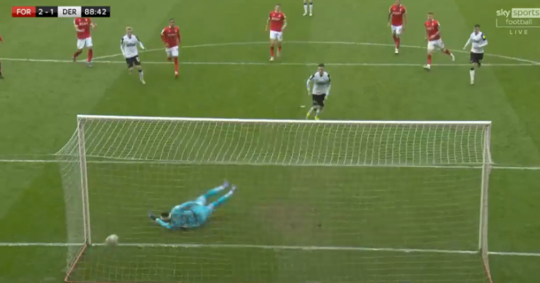 foet247europa's tweet photo. Nottingham Forest 2 Derby County 1. Lawrence #FORDER https://t.co/GyAqllODP5