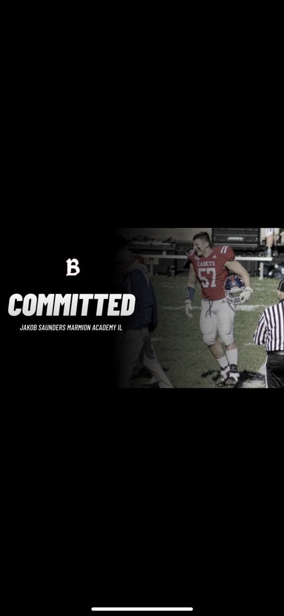 jakobsaunders's tweet photo. I would like to announce I am committing to Benedictine University!! Thank you to everyone who has helped me throughout my career. All glory to God! @MarmionFB @MarmionStrength @marmionacademy @MarmionAD @BielBryce @pchabura @coach_nov @Coach_Schroeder https://t.co/jCSRK2W2q0