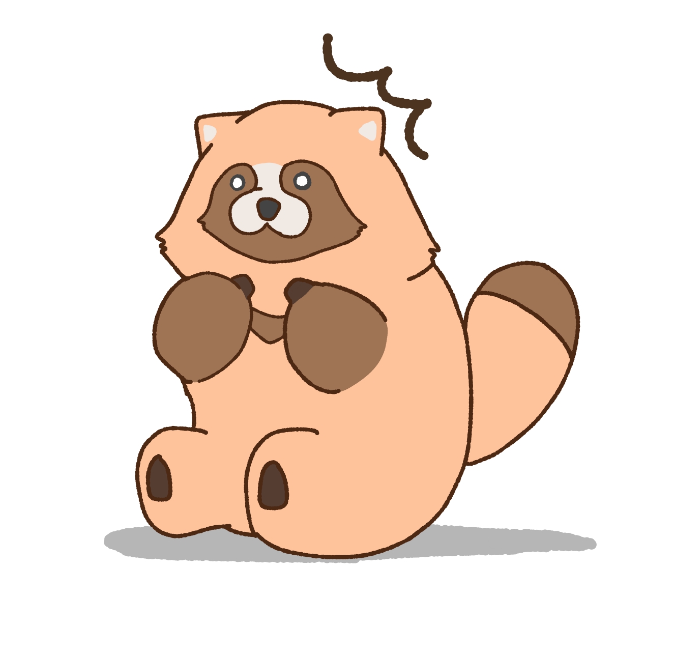 ものくろ 今日のたぬき びっくりたぬたぬ イラスト 動物 たぬき T Co 65btvrpz Twitter