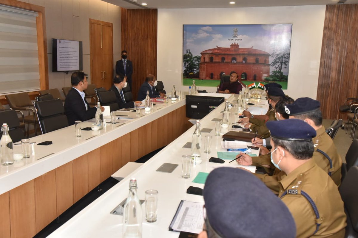 himantabiswa's tweet photo. Reviewed recruitment process of police personnel at a meeting of State Level Police Recruitment Board. 

Filling up of 9171 vacancies in police force is under process and 5210 posts advertised so far. 

Asked Board members to ensure optimum transparency in recruitment. https://t.co/8P5rOwQm4J