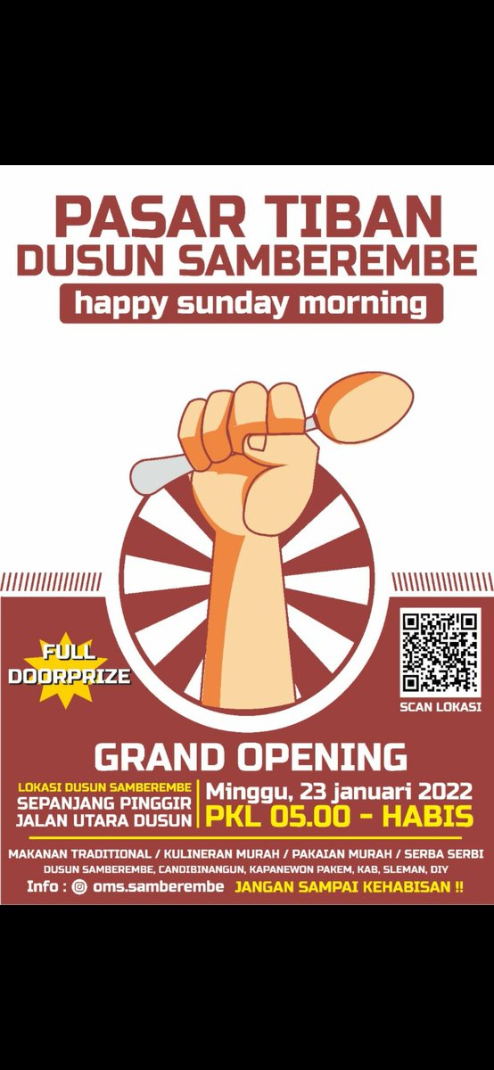 Monggo besok yg mau cari jajanan tradisional, pakain murah dll. Bisa buat sanmori juga. 
<a href="/IniPakem/">IG: @inipakem | Unofficial</a> <a href="/merapi_uncover/">Merapi Uncover</a> <a href="/berandasleman_/">𝐈𝐆: 𝐛𝐞𝐫𝐚𝐧𝐝𝐚𝐬𝐥𝐞𝐦𝐚𝐧_</a>