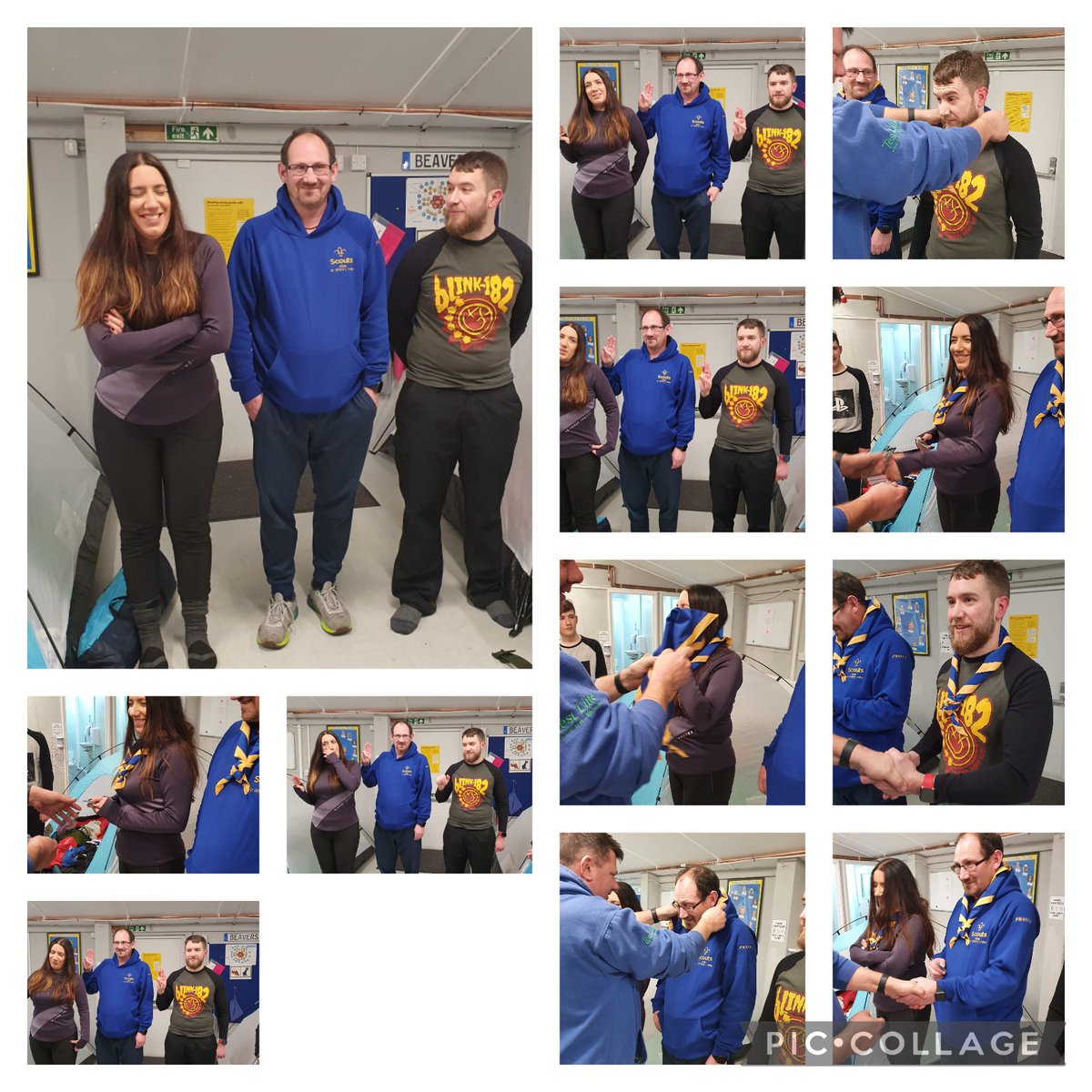 Welcome and Congratulations to our new members of scout team, invested after night Hike, Rocket, Pikachu &amp; Chase #TeamSirhowy <a href="/GarethHaywod/">gareth haywood</a>
