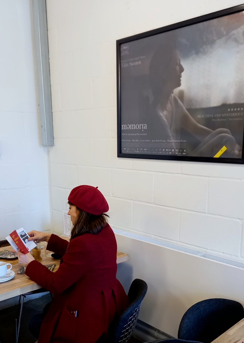 Saschaloske's tweet photo. I am in a building with a 1970s Terence Conran colour scheme, under a film poster showing Tilda Swinton. This is the life.
@MK_Gallery Milton Keynes. #Memoria #colourinarchitecture https://t.co/2dKqBQgRsx