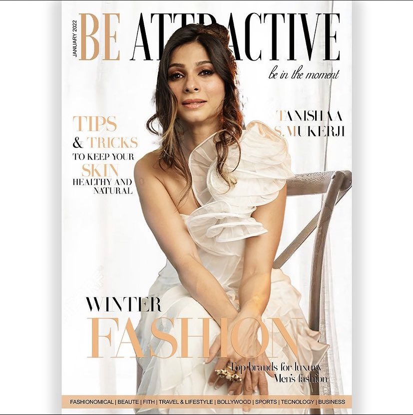 BeAttractive_'s tweet photo. The confidence within is what makes you attractive ✨

The stunning and stylish @TanishaaMukerji adorns the cover of Be Attractive Magazine Issue January 2022

#TanishaMukherjee https://t.co/q7e70YwMGQ