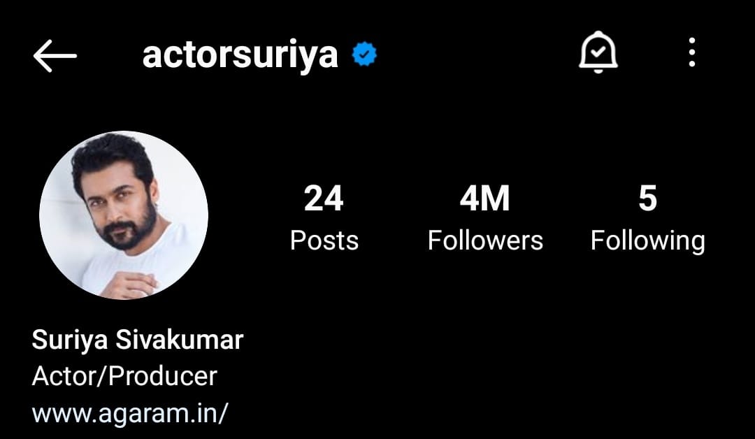 amjith_akl's tweet photo. #4M Followers For @Suriya_offl Anna On Instagram ♥️🔥😍💯🔥💥🙌🏻

#EtharkkumThunindhavan  #VaadiVaasal https://t.co/xtDKzuduh7